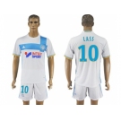 Marseille #10 Lass Home Soccer Club Jersey1