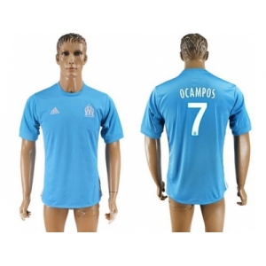 Marseille #7 Ocampos Away Soccer Club Jersey1