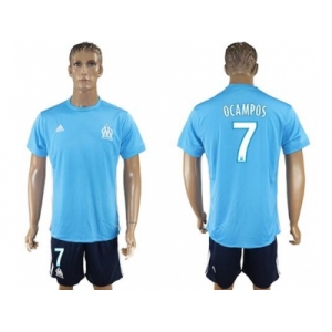 Marseille #7 Ocampos Away Soccer Club Jersey