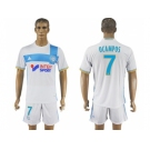 Marseille #7 Ocampos Home Soccer Club Jersey2