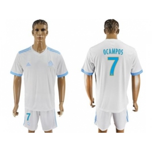 Marseille #7 Ocampos Home Soccer Club Jersey