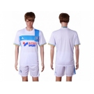 Marseille Blank Home Soccer Club Jersey1