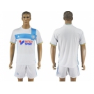 Marseille Blank Home Soccer Club Jersey2