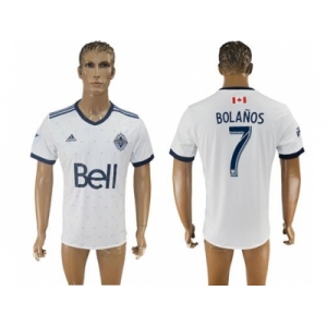 Vancouver Whitecaps FC #7 Bolanos Home Soccer Club Jersey