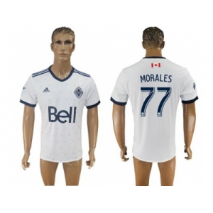 Vancouver Whitecaps FC #77 Morales Home Soccer Club Jersey
