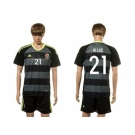 Wales #21 Ward Black Away Soccer Club Jersey