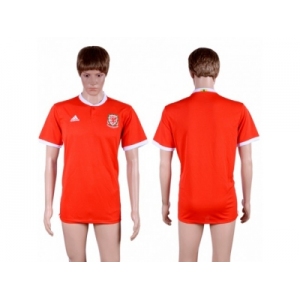 Wales Blank Red Home Soccer Country Jersey