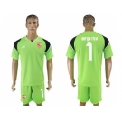 Sevilla #1 Sergio Rico Green Goalkeeper Soccer Club Jersey