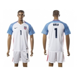 USA #1 Solo Home Soccer Country Jersey