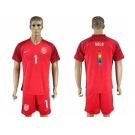 USA #1 Solo Red Rainbow Soccer Country Jersey