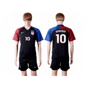 USA #10 Diskerud Away(Three Star) Soccer Country Jersey