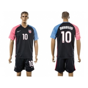 USA #10 Donovan Away Soccer Country Jersey3