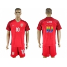 USA #10 LLOYD Red Rainbow Soccer Country Jersey