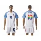 USA #10 LLOYD White Rainbow Soccer Country Jersey