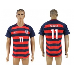 USA #11 Bedoya Away Soccer Country Jersey