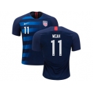 USA #11 Weah Away Soccer Country Jersey