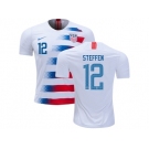 USA #12 Steffen Home Soccer Country Jersey