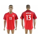 USA #13 Morgan Away Soccer Country Jersey1