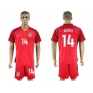 USA #14 Acosta Away Soccer Country Jersey2