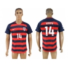 USA #14 Acosta Away Soccer Country Jersey