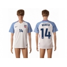 USA #14 Acosta Home Soccer Country Jersey2