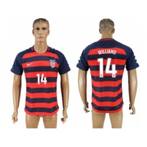 USA #14 Williams Away Soccer Country Jersey