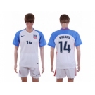 USA #14 Williams Home Soccer Country Jersey