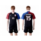 USA #15 Beckerman Away(Three Star) Soccer Country Jersey