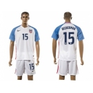 USA #15 Beckerman Home Soccer Country Jersey1