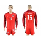 USA #15 Orozco Away Long Sleeves Soccer Country Jers