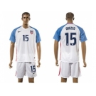 USA #15 Orozco Home Soccer Country Jersey2