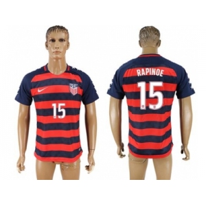 USA #15 Rapinoe Away Soccer Country Jersey
