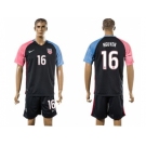 USA #16 Nguyen Away Soccer Country Jersey3