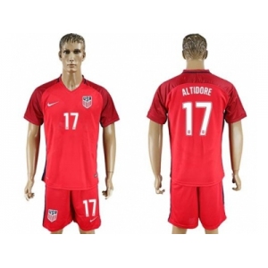 USA #17 Altidore Away Soccer Country Jersey2