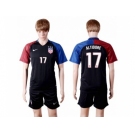 USA #17 Altidore Away(Three Star) Soccer Country Jersey