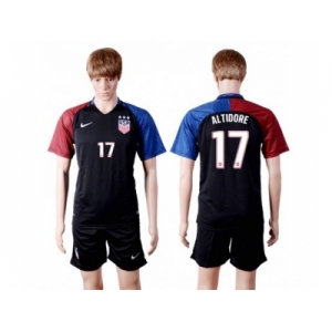 USA #17 Altidore Away(Three Star) Soccer Country Jersey