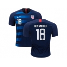 USA #18 Novakovich Away Soccer Country Jerse