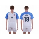 USA #18 Wood Home Soccer Country Jersey