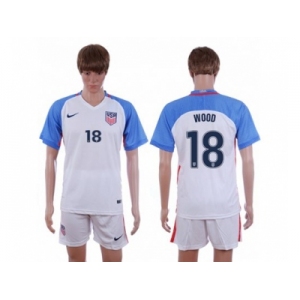 USA #18 Wood Home Soccer Country Jersey