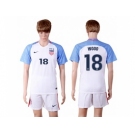 USA #18 Wood Home(Three Star) Soccer Country Jersey