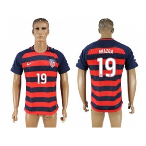 USA #19 Miazga Away Soccer Country Jersey