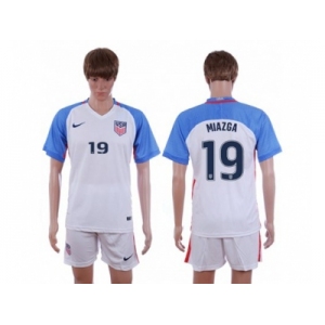 USA #19 Miazga Home Soccer Country Jersey