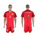 USA #2 Villafana Red Rainbow Soccer Country Jersey