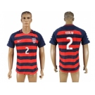 USA #2 Yedlin Away Soccer Country Jersey