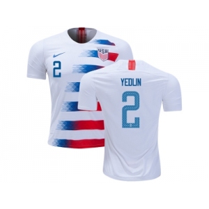 USA #2 Yedlin Home Soccer Country Jersey