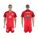 USA #20 Cameron Red Rainbow Soccer Country Jersey