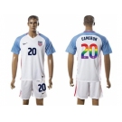 USA #20 Cameron White Rainbow Soccer Country Jersey