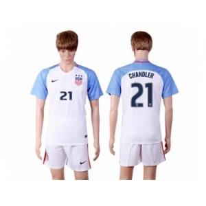 USA #21 Chandler Home(Three Star) Soccer Country Jersey