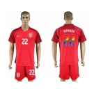 USA #22 Rimando Red Rainbow Soccer Country Jersey