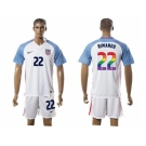 USA #22 Rimando White Rainbow Soccer Country Jersey